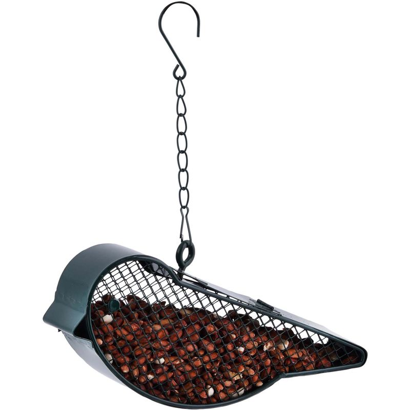 Mangeoire à oiseaux suspendue - H 20 cm - Marron - CULTIVA