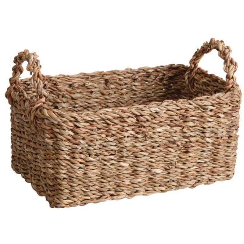 Corbeilles à Pain En Jonc De Mer - Lot De 3 Avec Tissu Lin - Décoration Naturelle