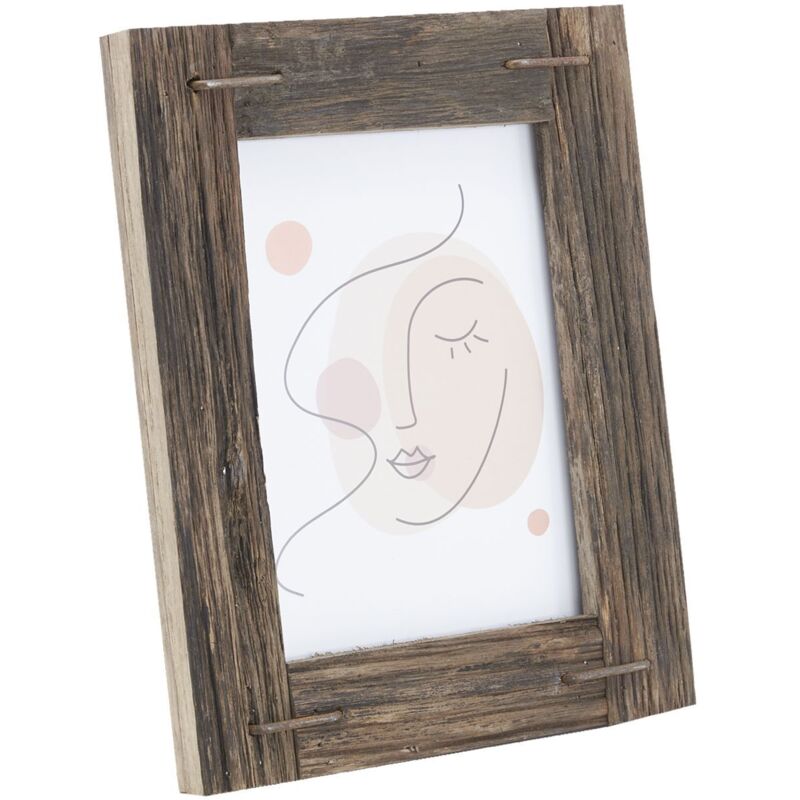 LHOEST Lot De 40 Cadres Photo En Carton, Cadre Photo En Papier Avec 40 Pinces à Linge En Bois Et 4 Cordes De Chanvre, Cadre Photo En Papier Kraft DIY, 10 X