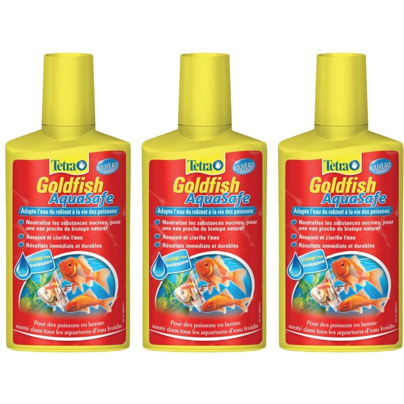 Traitement de l'eau Tetra goldfish aquasafe (Lot de 3)