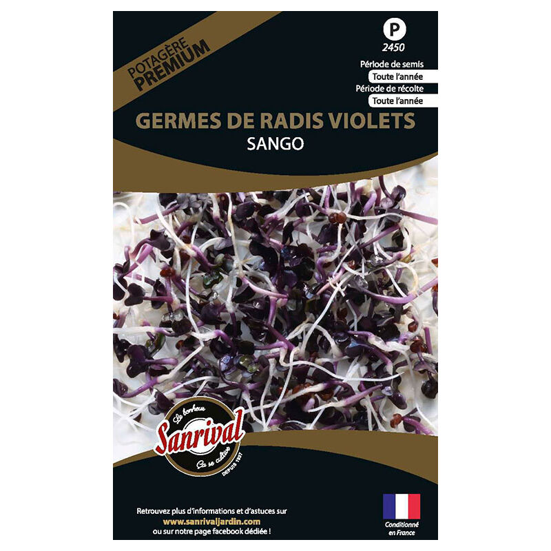 Graines De Radis Bio Saxa 2 ZenGreens - Semences Potagères à Croissance Rapide - Pour Jardin Et Balcon