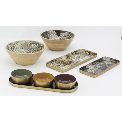 Bol Apéritif 3 Compartiments En Porcelaine - 24 Cm - Blanc - Pour Tapas, Amuse-bouches, Cacahuètes