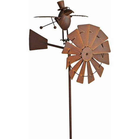 Éolienne décorative de jardin en fer cuivré brossé moulin à vent de jardin  CHAMBORD 159,00 € LEZARD DU JARDIN