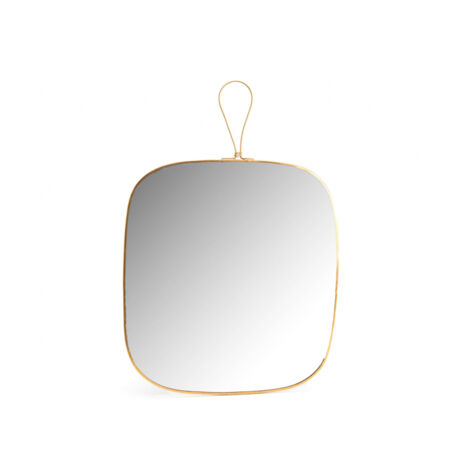 Miroir en verre et métal doré James 27 x 39 cm (1/2)