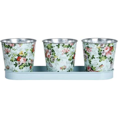 Jardinière 3 pots Roses (1/7)