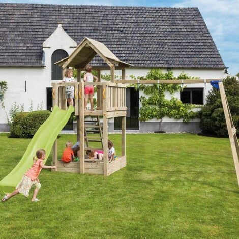 Glissière de toboggan en PEHD Tsuri 290 cm Vert lemon