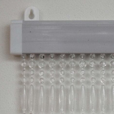 Rideau de porte en perles transparentes Frejus 100 x 230 cm