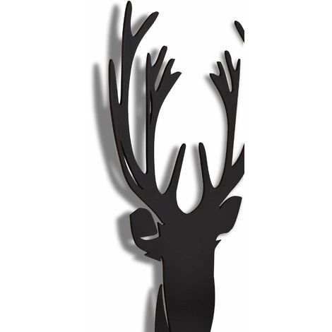 Décoration Murale Cerf en Métal Cerf en Forêt Métal Suspendu Art Mural pour Cadeau De Pendaison