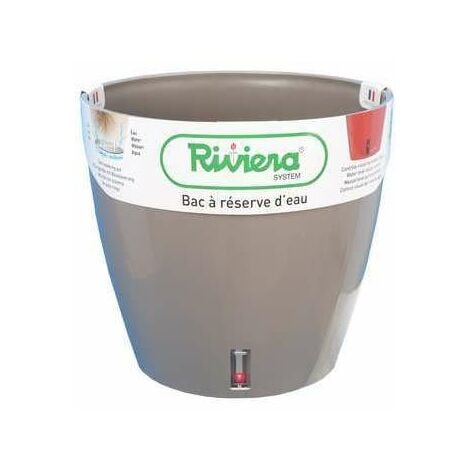 Pot en plastique rond avec réserve d'eau 30 cm Eva