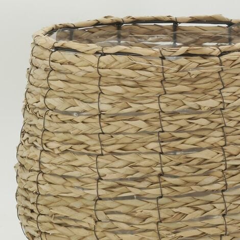 Cache-pots en jonc tissé (lot de 3)