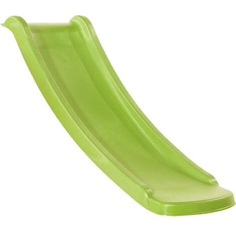 Glissière de toboggan avec vague en PEHD toba 120cm Vert lemon