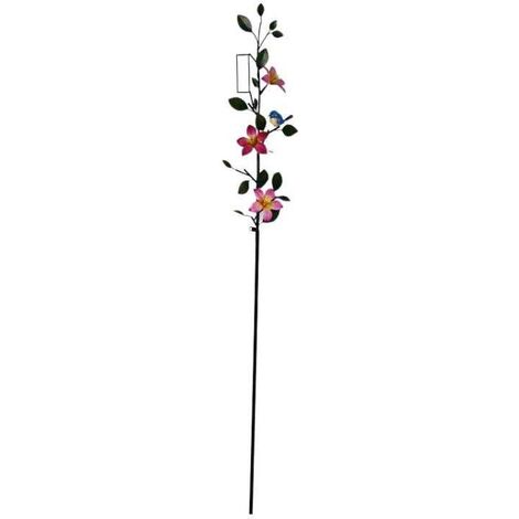 Tuteur pluviomètre fleuri 7 x 19 x 168 cm