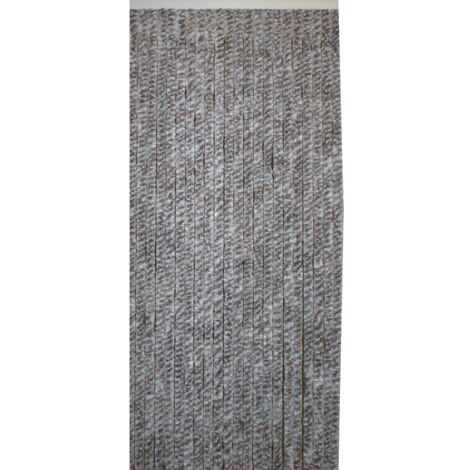Rideau De Porte Flash Chenilles 90x220 Cm - Gris - Morel