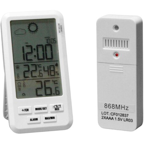 Station météo électronique petit format avec capteur (1/4)