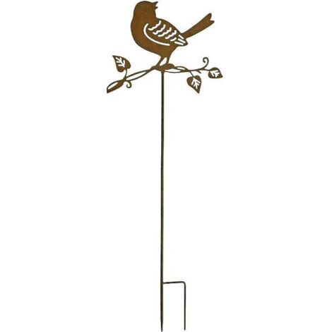 Tuteur déco oiseau sur branche en fer 36 x 102 cm (1/2)