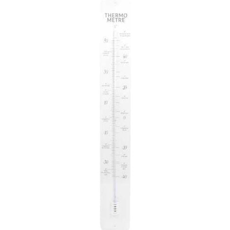 Thermomètre en métal géant 90 cm Déco