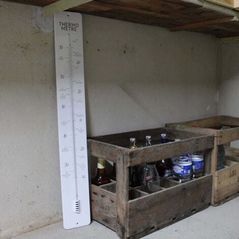 Thermomètre en métal géant 90 cm Déco