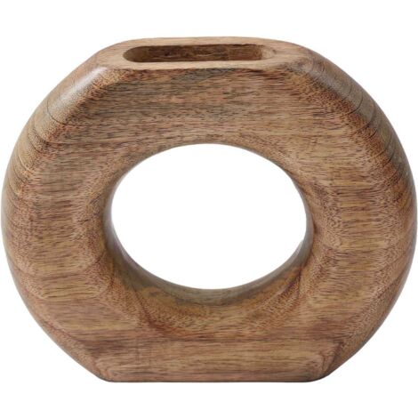 Vase rond en bois de manguier (1/2)
