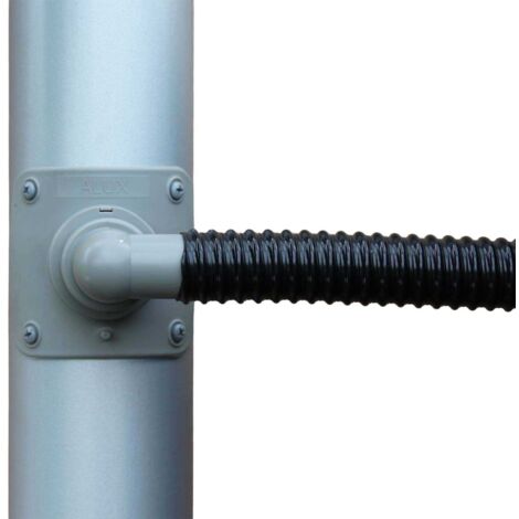 Collecteur d'eau gris pour gouttière circulaire Pour descente circulaire 80 mm (1/3)