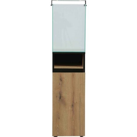 Kit aquarium colonne avec filtre et éclairage led 61 litres