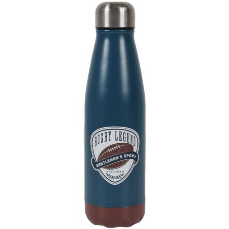 Bouteille isotherme en inox Rugby (1/4)