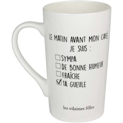 Mug humoristique en porcelaine XXL