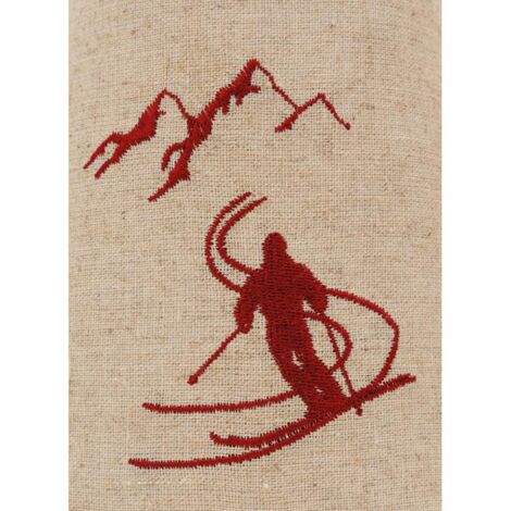 Abat-jour en coton modèle aléatoire Skieur
