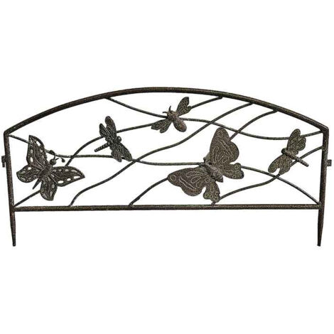 Barrière de jardinière décorative Papillons 51 x 1 x 26 cm
