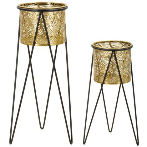 Lot De 2 Supports Pour Broderie En Métal Doré - 16 Cm - Permin Of Copenhagen
