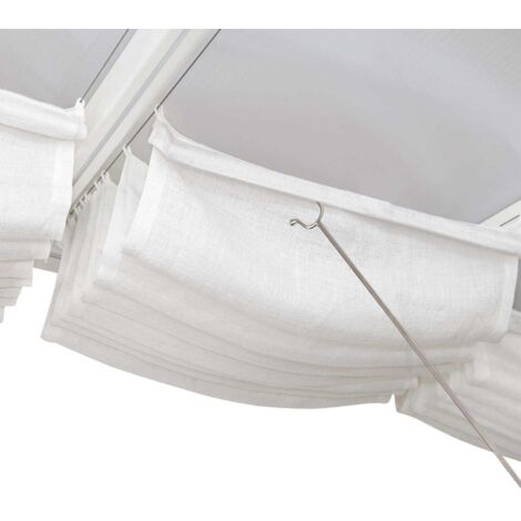 Stores de toit effet lin pour pergola Pour pergola 3x8.6 m