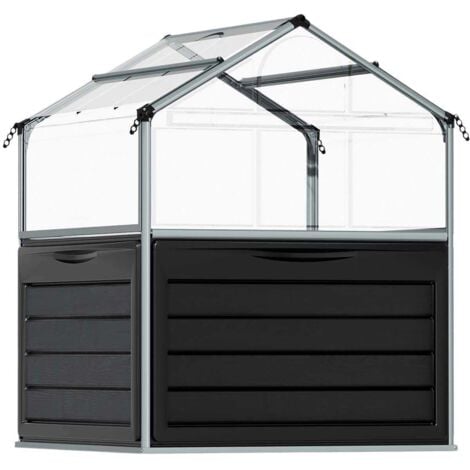 Mini-serre de jardin en aluminium et polycarbonate Plant-Inn