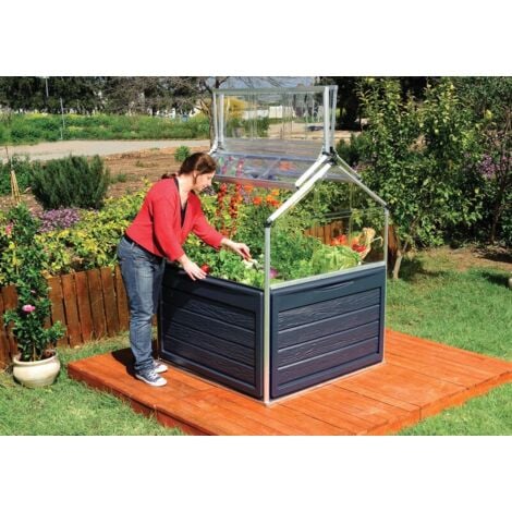 Mini-serre de jardin en aluminium et polycarbonate Plant-Inn