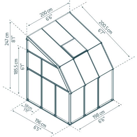 Véranda en aluminium blanc et polycarbonate Sun Room 4m²