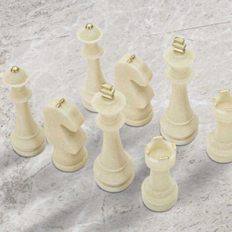 Lot De 2 Moules Prince August - Figurines Jeu D'échec Historique H54mm