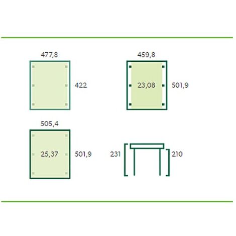 Carport double en bois Basic 5,1 x 5 m