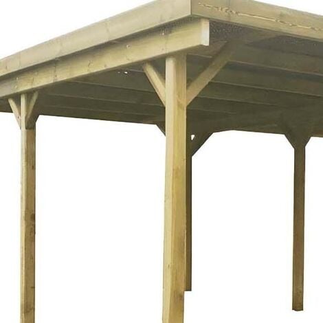 Carport en bois 2 emplacements 6x5 m Basic