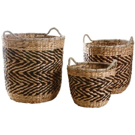 Cache-pots en jacinthe (Lot de 3)