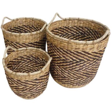 Cache-pots en jacinthe (Lot de 3)