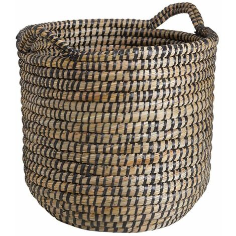 Cache-pots ronds en jonc (lot de 3)