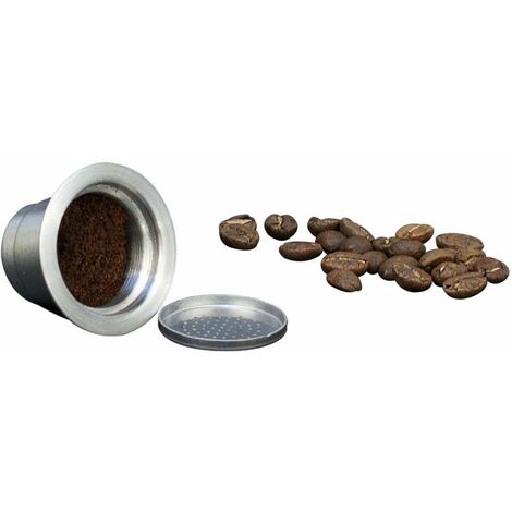 Capsule De Café I Cafilas Réutilisable Petite Tasse Compatible Nespresso  Vertuo En Acier Inoxydable + Brosse Et Cuillère Hobbytech