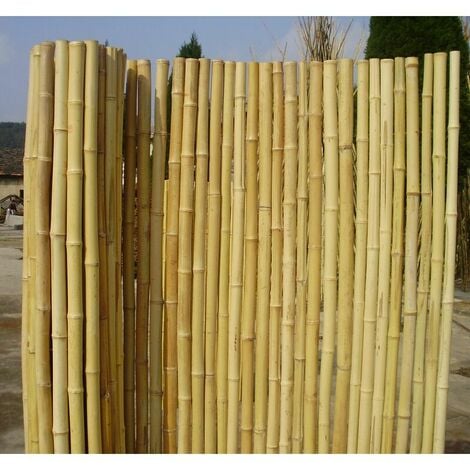 Canisse en bambou rond 2m (longueur) x 1,5m (hauteur)