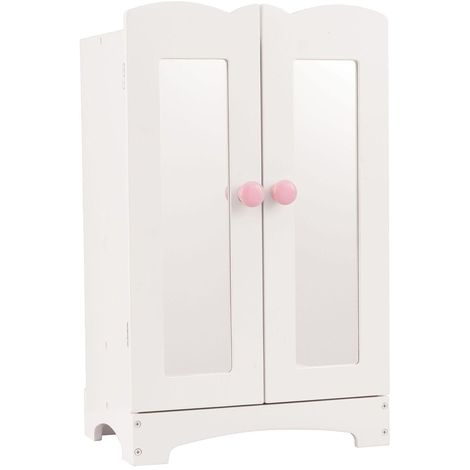 Armoire Poupee En Bois Blanc 60132