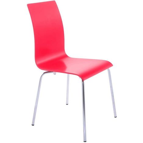 Chaise repas design Classic rouge - Rouge
