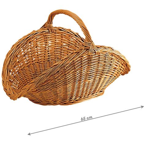 Panier à bûches en osier