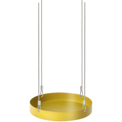 Support à plantes rond à suspendre doré Diamètre de 14 cm (1/5)