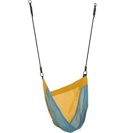 Agrès de balançoire cocoon seat Denoh, KBT jaune et bleu (1/2)