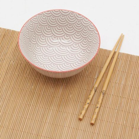 Sets De Table En Bambou Naturel - Lot De 8 (30x45 Cm) - Antidérapants, Résistants à La Chaleur - Protection Table Cuisine/Salle à Manger
