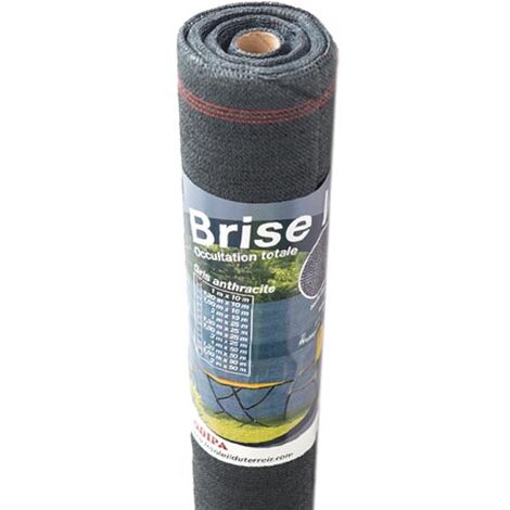 Brise Vue Occultant En Pvc Gris Anthracite X M