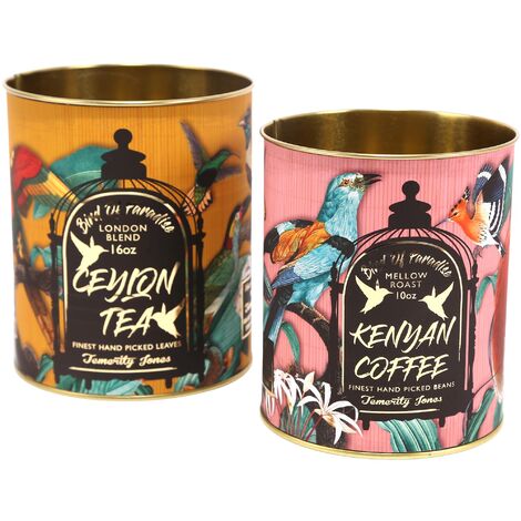 Set boites en métal Oiseaux (Lot de 2) (1/4)