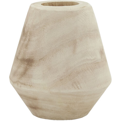 Vase décoratif en bois fabriqué à la main | Image générée à base d’IA